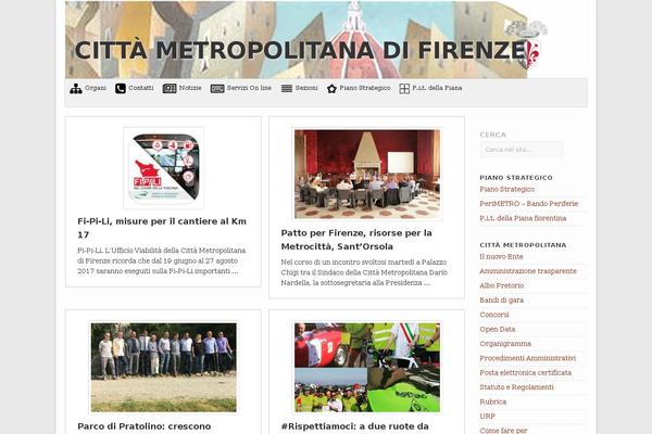 cittametropolitana.fi.it site used Design-italia