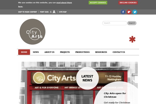 city-arts.org.uk site used Foundation-master