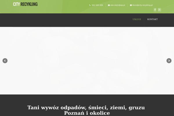 Eco Recycling theme site design template sample