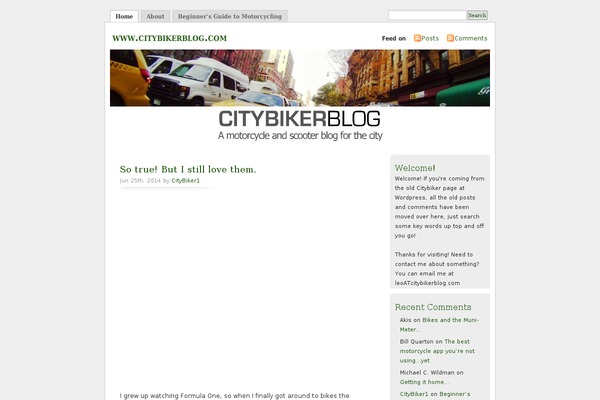 citybikerblog.com site used Mistylook-101