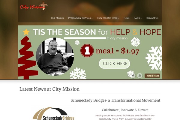 citymission.com site used Philanthropy Child