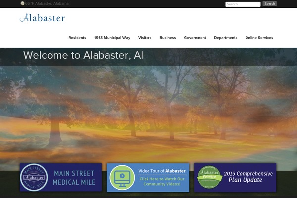 cityofalabaster.com site used Alabaster