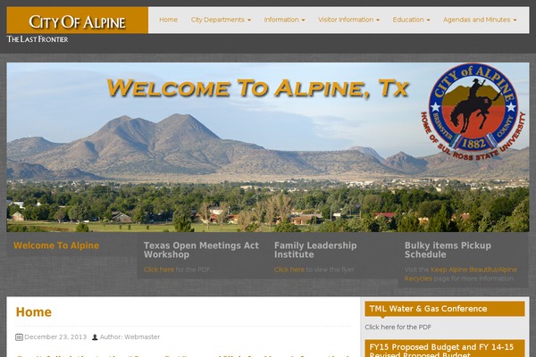 cityofalpine.com site used zAlive