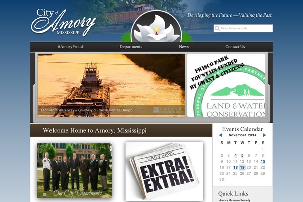 Amory theme site design template sample