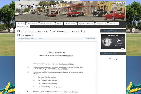 WordPress website example screenshot