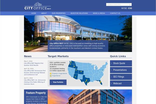 cityofficereit.com site used Cityoffice