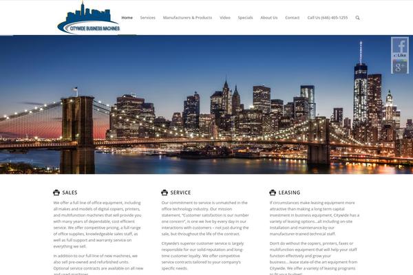 Enfold theme site design template sample