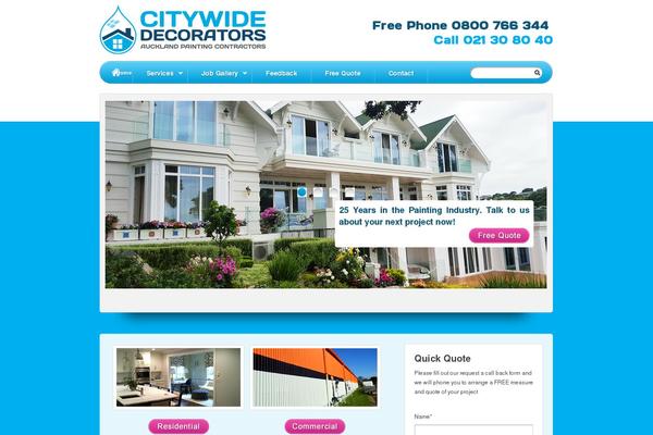 citywidedecorators.co.nz site used Citywide-child