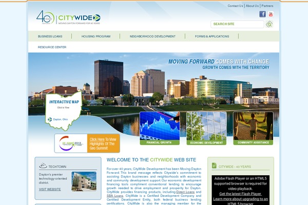 Citywide theme site design template sample