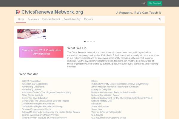 civicsrenewalnetwork.org site used Crn-main