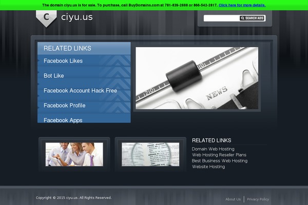 ciyu.us site used The Bootstrap