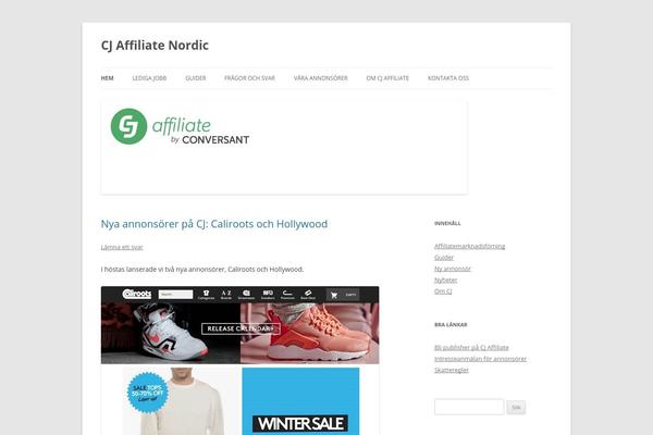 Twenty Twelve theme site design template sample
