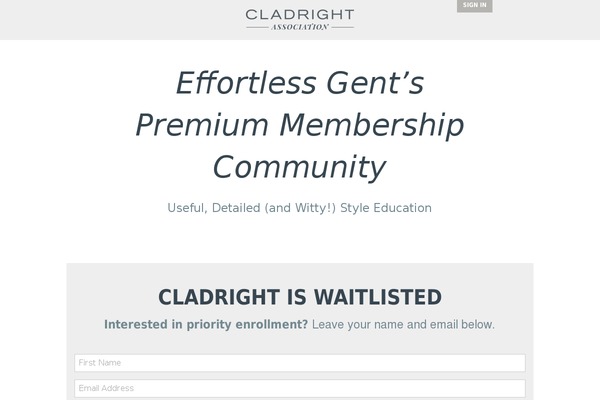cladright.com site used Cladtheme