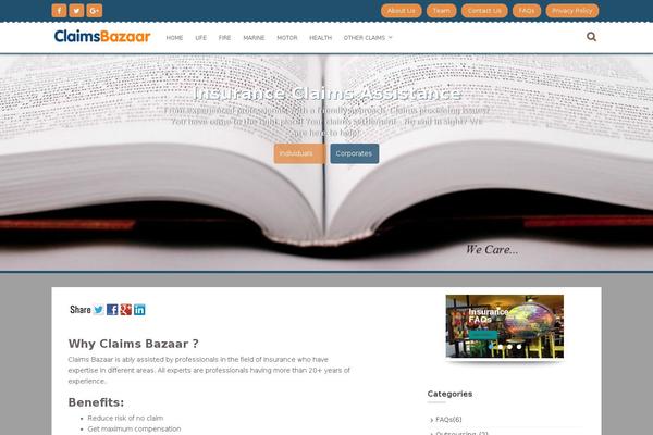 claimsbazaar.com site used Nitro
