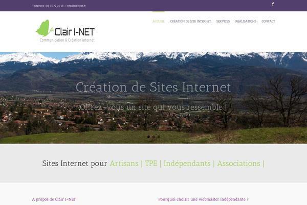 clairinet.fr site used Avada