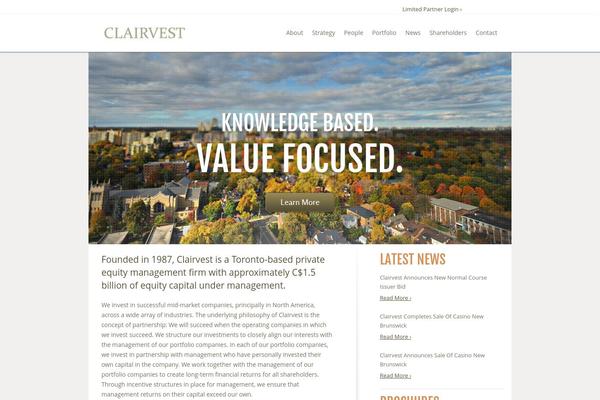 clairvest.com site used Clairvest