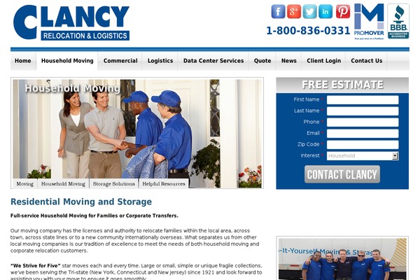 clancyhomemoving.com site used Clancy