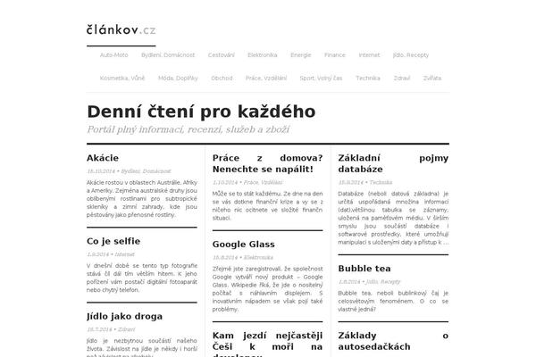 clankov.cz site used Darkwhite