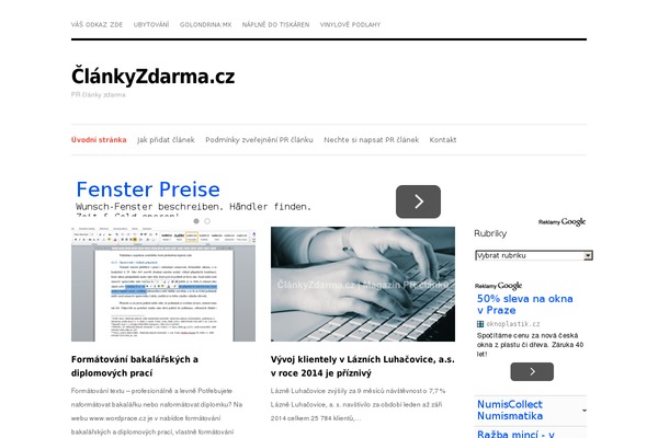 clankyzdarma.cz site used Apollo