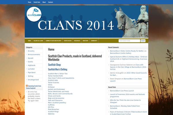 clans2014.com site used WP-Clear