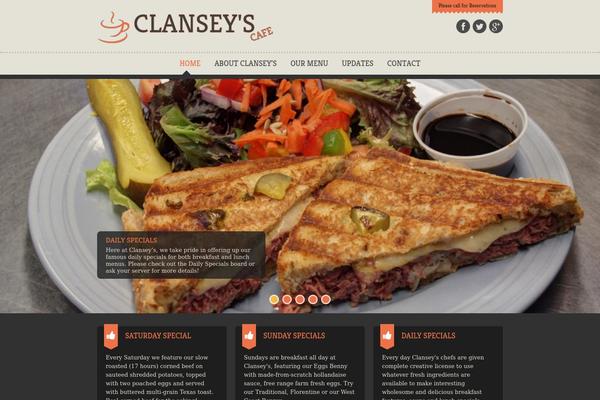 clanseyscafe.com site used Clanseys