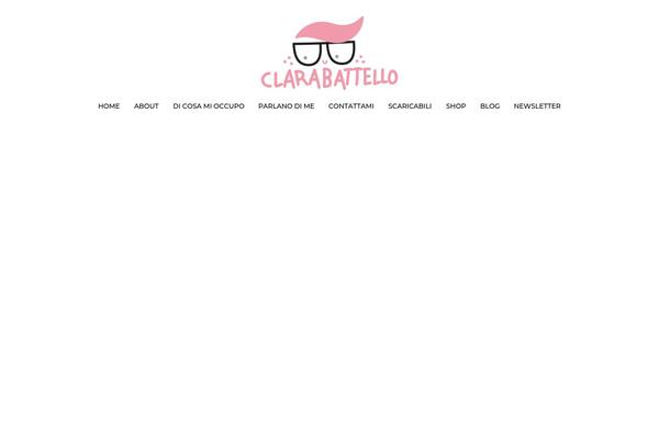 clarabattello.it site used Clarabattello-child