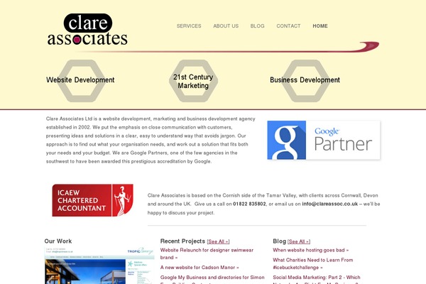 clareassoc theme websites examples