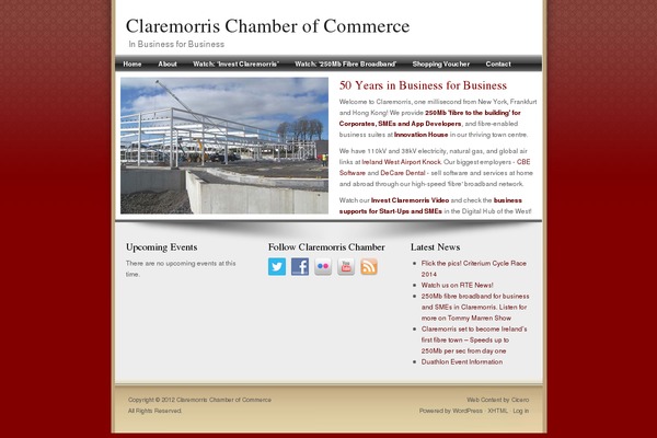 claremorrischamber.ie site used Essence-red