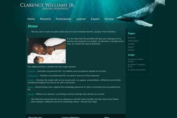 Underwater theme site design template sample