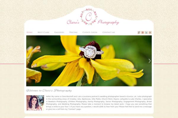 claresphotography.com site used Clare