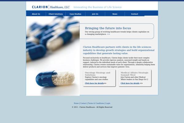 clarionhealthcare.com site used Clarion-theme