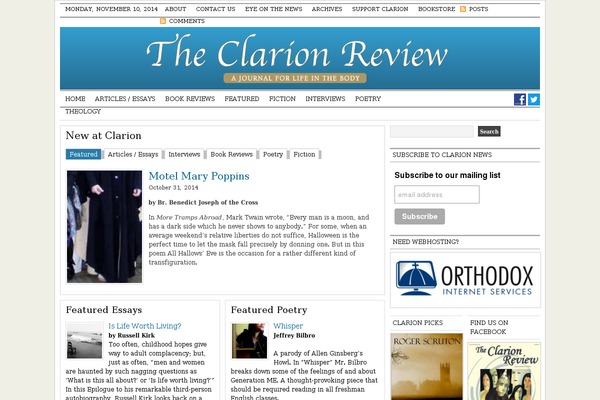 clarionreview.org site used News_10
