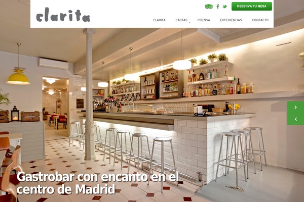 claritamadrid.com site used Clarita