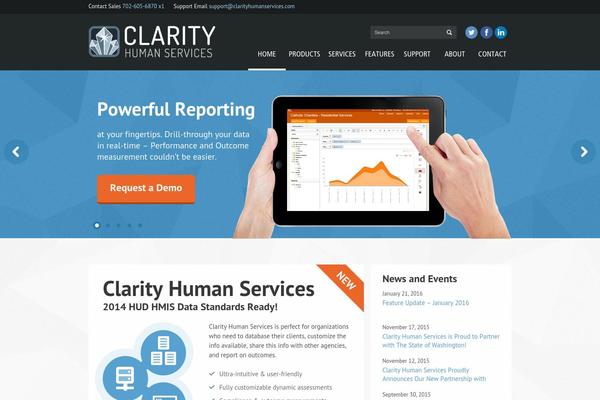 clarityhs.com site used Clarity