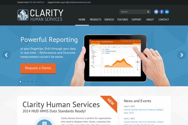 clarityhumanservices.com site used Clarity