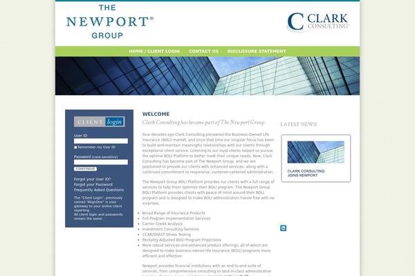 Clark theme site design template sample