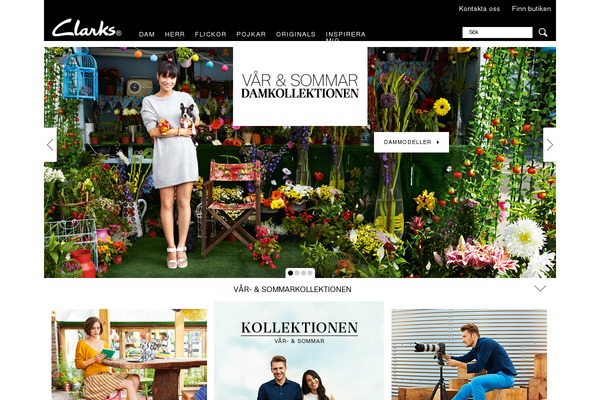 clarks.se site used Clarksinternational