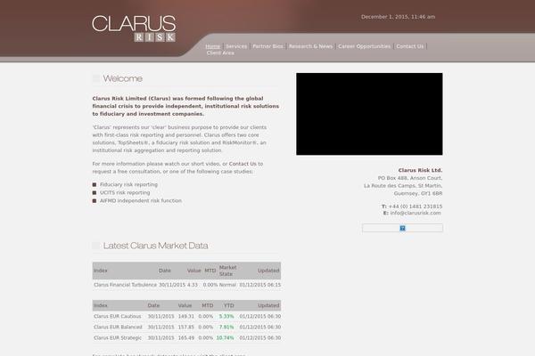 clarusrisk.com site used Clarus