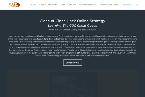 WordPress website example screenshot