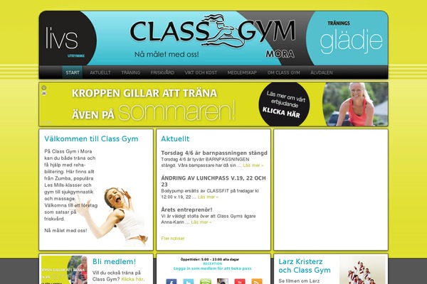 classgym.se site used Classgym