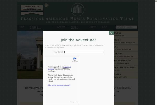 classicalamericanhomes.org site used Cahpt