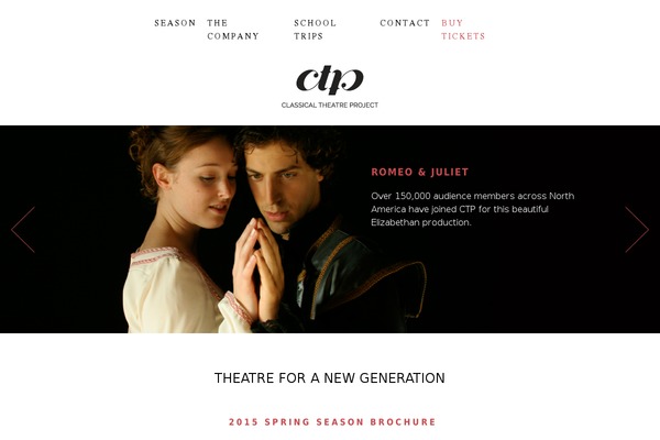classicaltheatreproject.ca site used Ctp