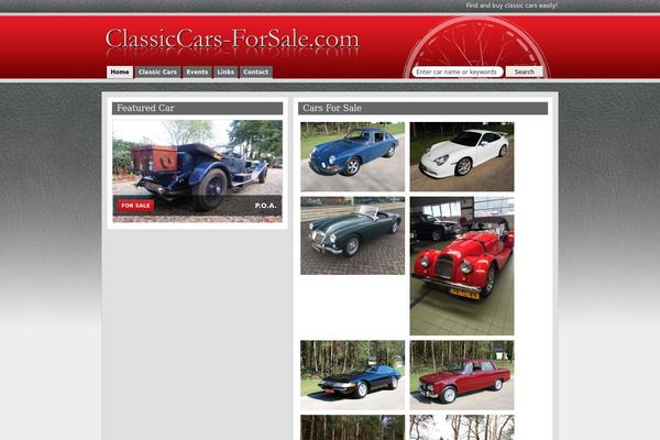 Classiccars theme site design template sample