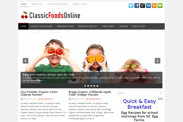 classicfoodsonline.com site used Newscity