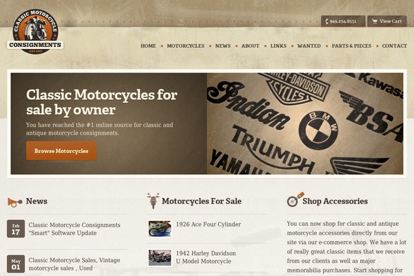 classicmotorcycleconsignments.com site used Bikes