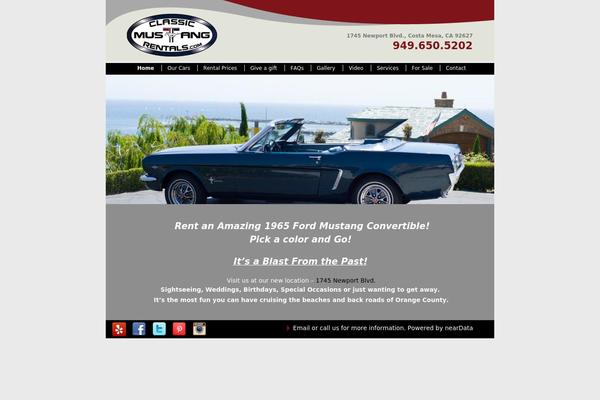 classicmustangrentals.com site used Classicmustang