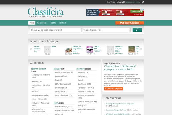 classifeira.com site used Classificados