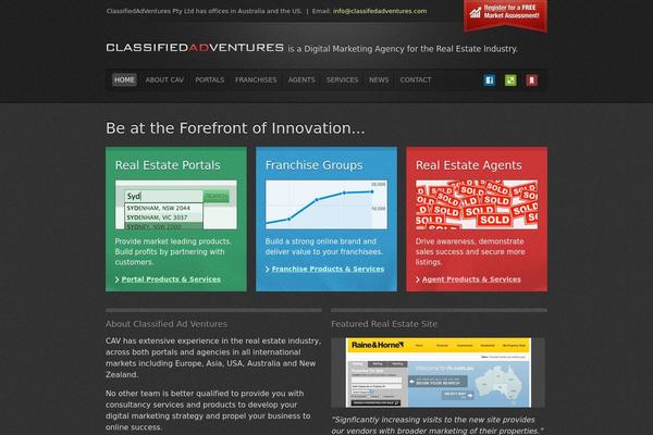 classifiedadventures.com site used Cavtheme