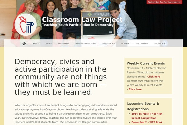classroomlaw.org site used Classroomlaw