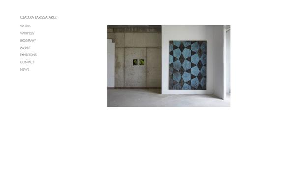 claudialarissaartz.com site used Claudialarissaartztheme